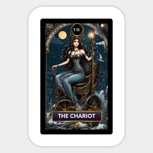 The Chariot Mermaid Tarot Card Sticker